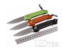 Three colors Microtech cross out fast opening folding camping knife with axis lock UD405217